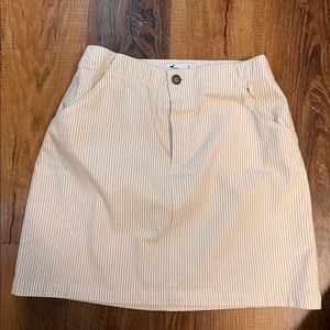 White & Tan Hollister skirt